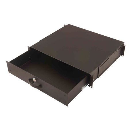 ASSMANN Electronic | Tastatureinschub & Dokumentenablage DN-19 KEY-2U-SW, abschließbar, 2 HE