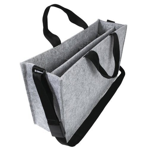 Sigel | Desk Sharing Bag BA409, Organizer für mobiles Arbeiten, sicherer Stand