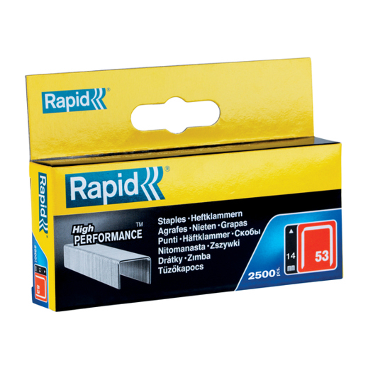 Rapid | Heftklammern 11860425, Metallisch, 2500 Stück, 14 mm Schenkellänge