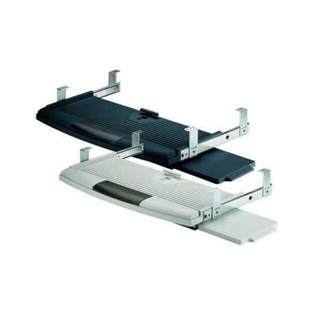 Hettich | Tastaturauszug mit Mousepad, grau, max. Tastaturbreite 555 mm
