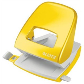 Leitz | Locher NeXXt 50081016, 30 Blätter, Gelb, Metall