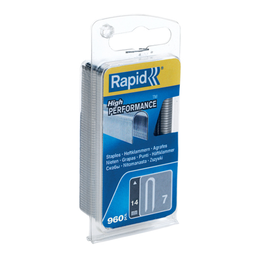 Rapid | Heftklammer 40109524, 14 mm Schenkellänge, galvanisiertes Stahl