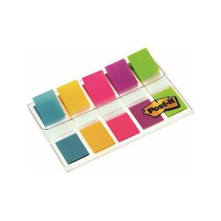 3M | Post-it Haftstreifen Index Mini 6835CBEU, haftend, beschriftbar, 5 Farben