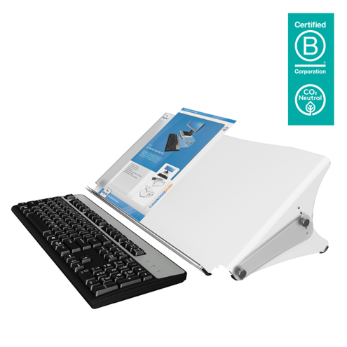 Dataflex | Addit ErgoDoc Dokumentenhalter 401, A3, höhenverstellbar, transparent