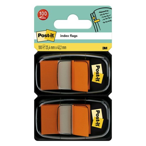 3M | Index Haftstreifen, Orange, 43.2 mm Länge