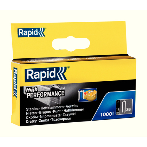 Rapid | Heftklammer 11885101, verzinktes Metall, 1000 Stück